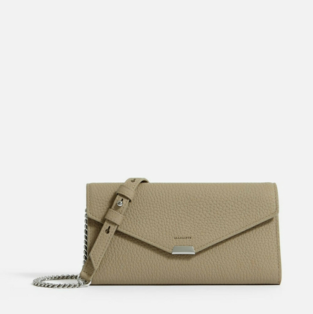 All Saints Captain Chain Leather Wallet